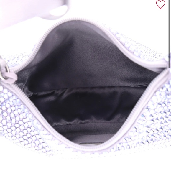 Authentic Iconic Lavender Prada Satin Mini Bag With Crystals - Picture 4 of 9